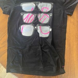 Women’s short sleeve designer T-shirt.